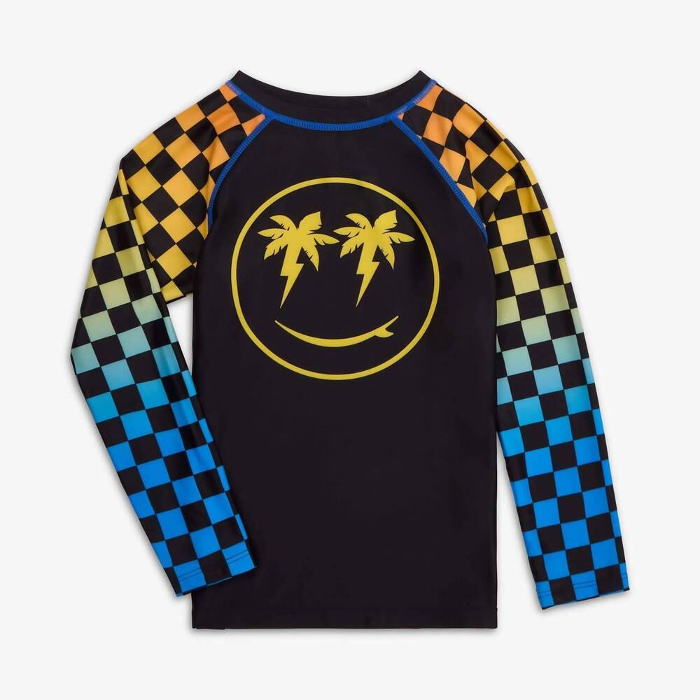 NEW APPAMAN happy surfing rash guard in gradient checkerboard - Picture 8 of 8
